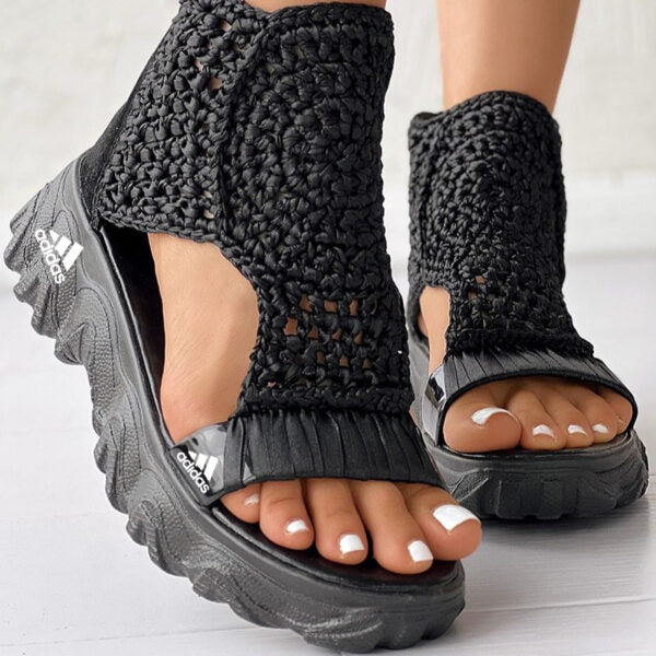 аⅾіⅾаѕ – Sandali con zeppa in maglia