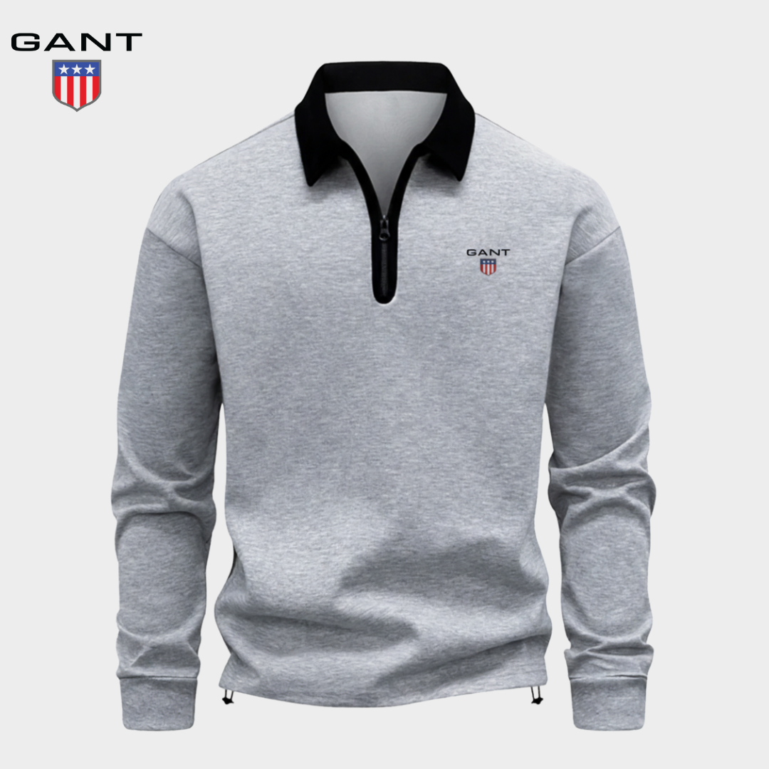 GANT™ Maglione In Maglia Premium Con Collo Zip