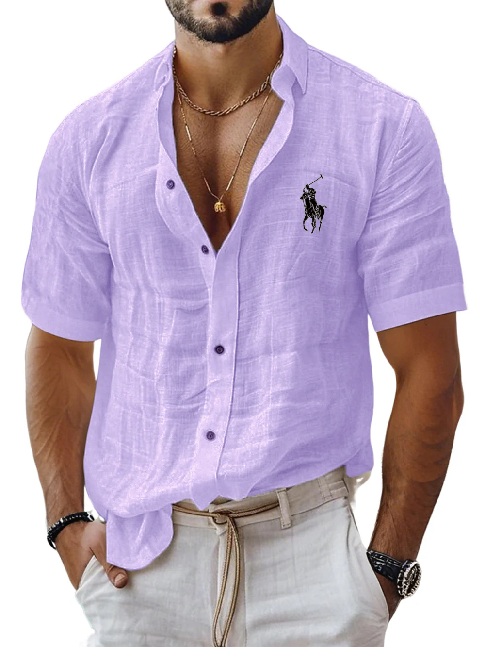ᏒᎪᏞᏢᎻ ᏞᎪՍᏒЕΝ - Camicia di lino Cool Comfort
