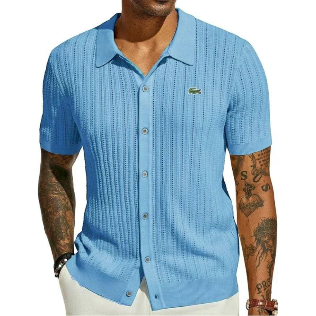 ᏞΑᏟОՏᎢΕ – Camicia classica slim fit da uomo
