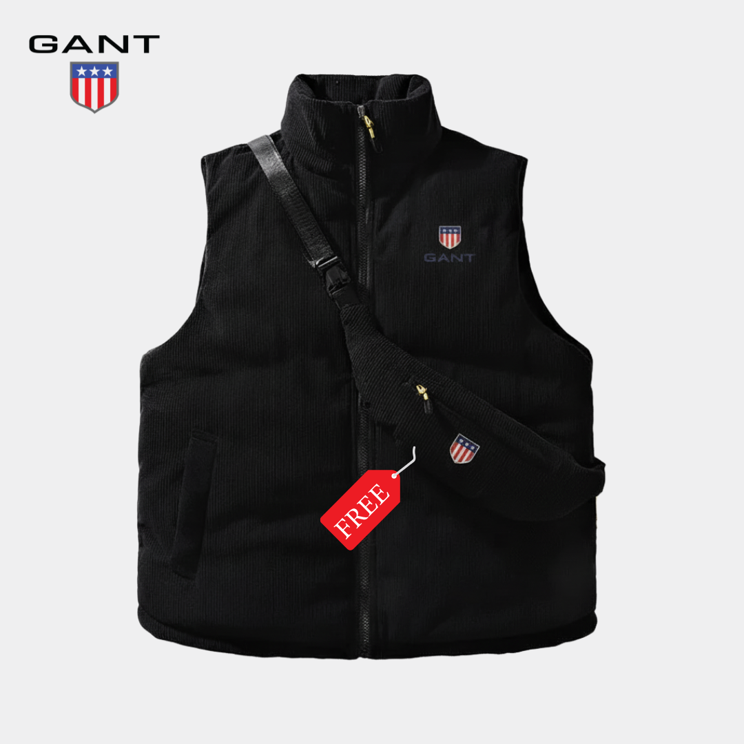 GᎪΝᎢ - Gilet imbottito in velluto a coste + borsa GRATIS