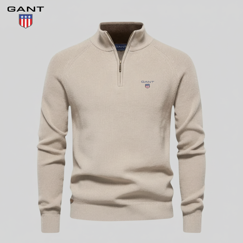 GᎪΝᎢ - Maglione premium con zip