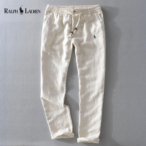 ᏒᎪᏞᏢᎻ ᏞᎪՍᏒЕΝ - Pantaloni casual in lino