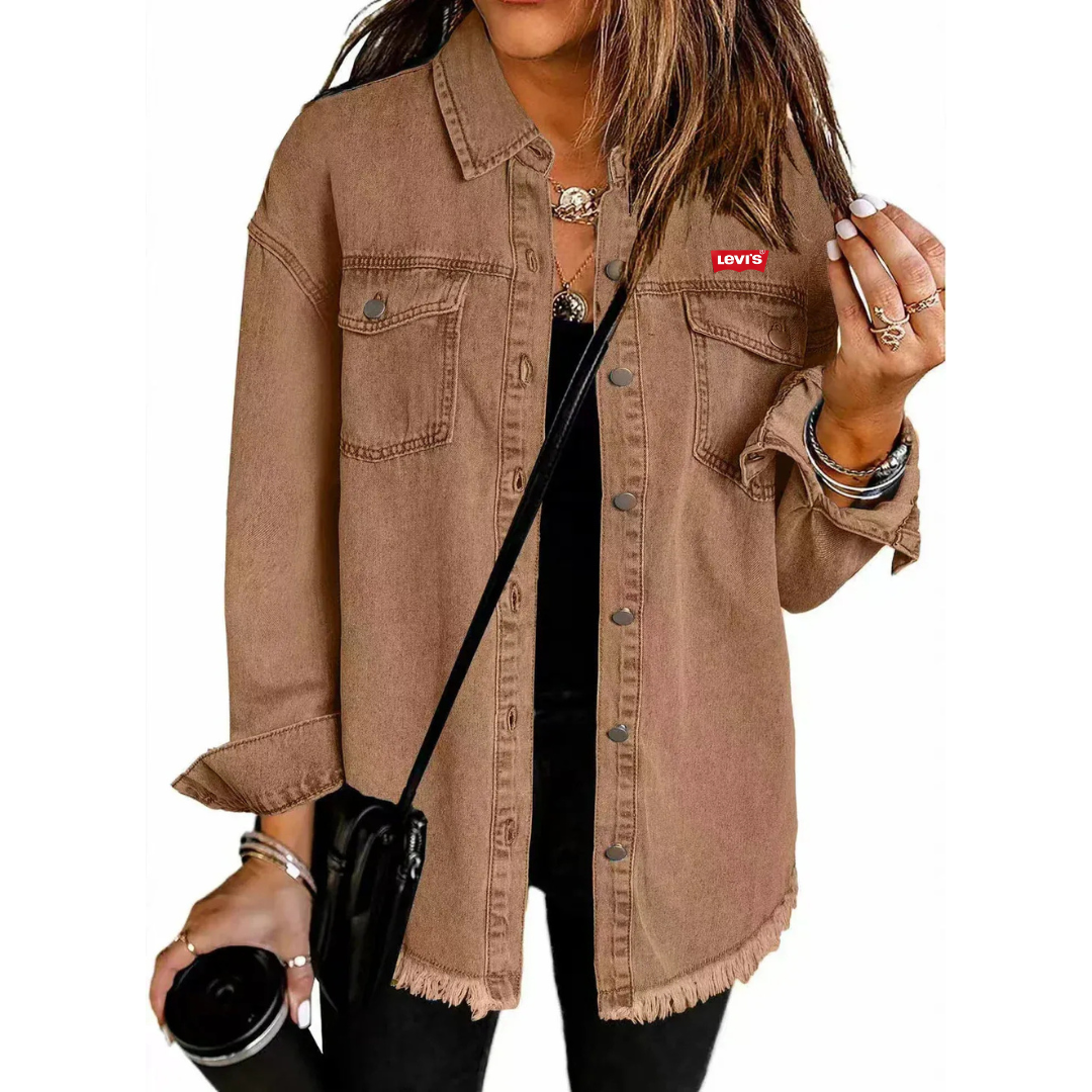 LᎬᏙІᏚ - Giacca in denim leggera dallo stile intramontabile