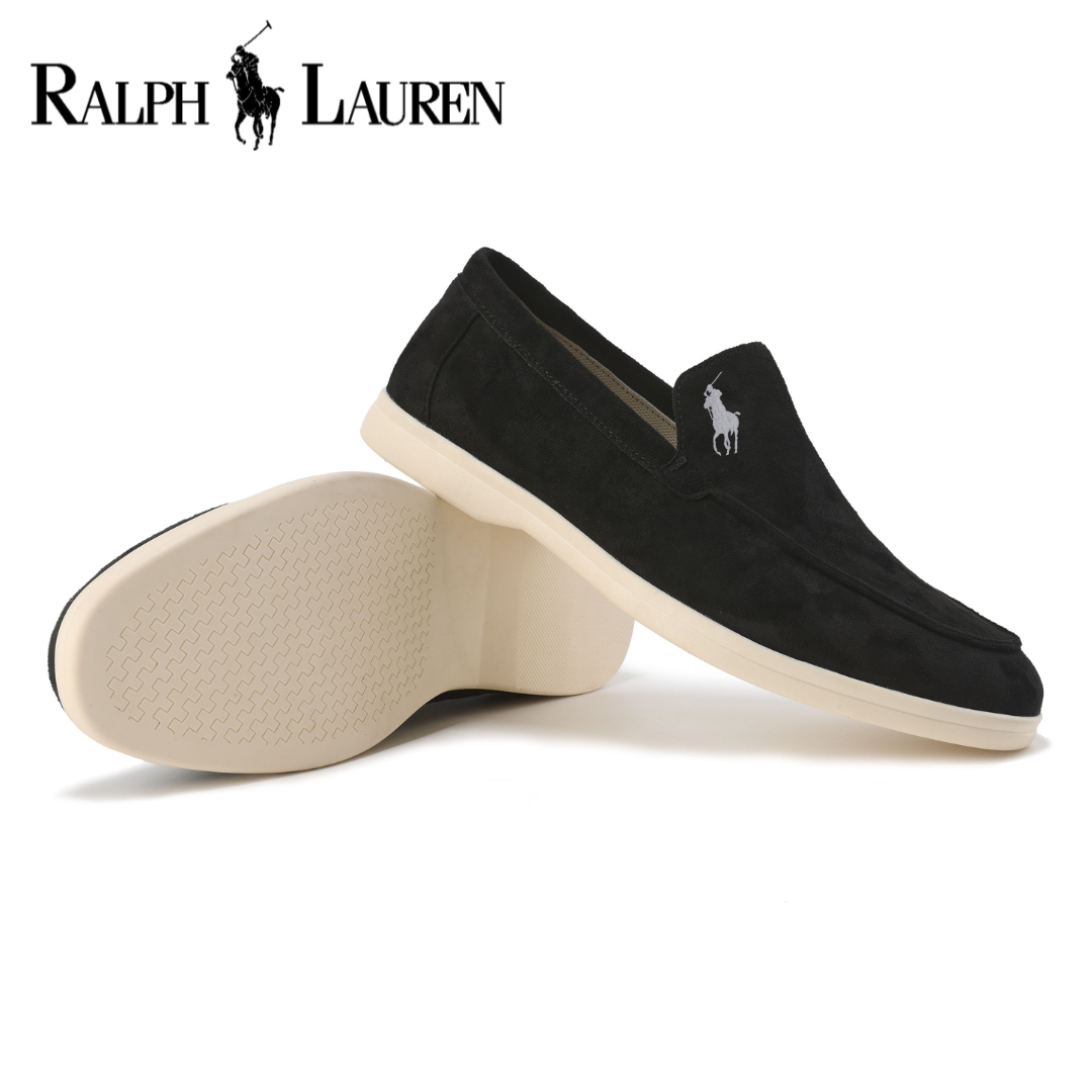 RALPH LAUREN - Elegante mocassini in pelle scamosciata