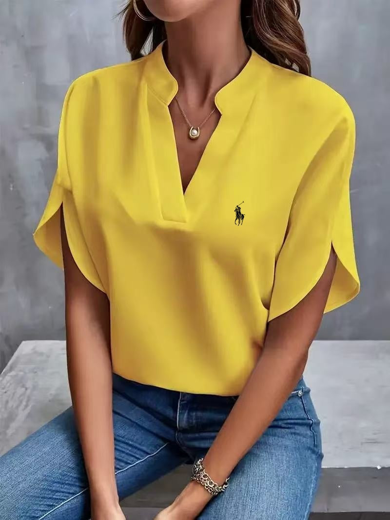 RALPH LAUREN - Camicia con collo a V