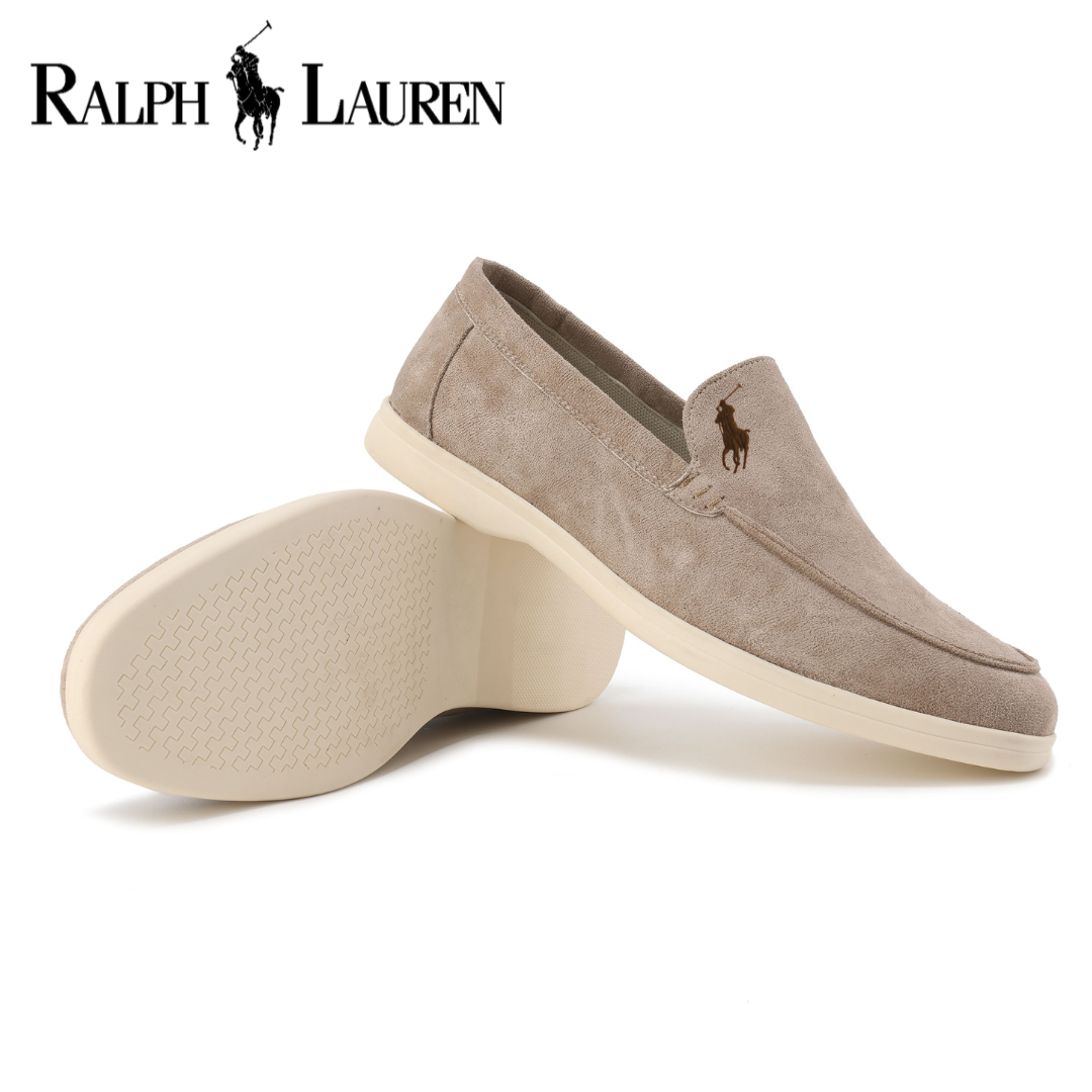RALPH LAUREN - Elegante mocassini in pelle scamosciata