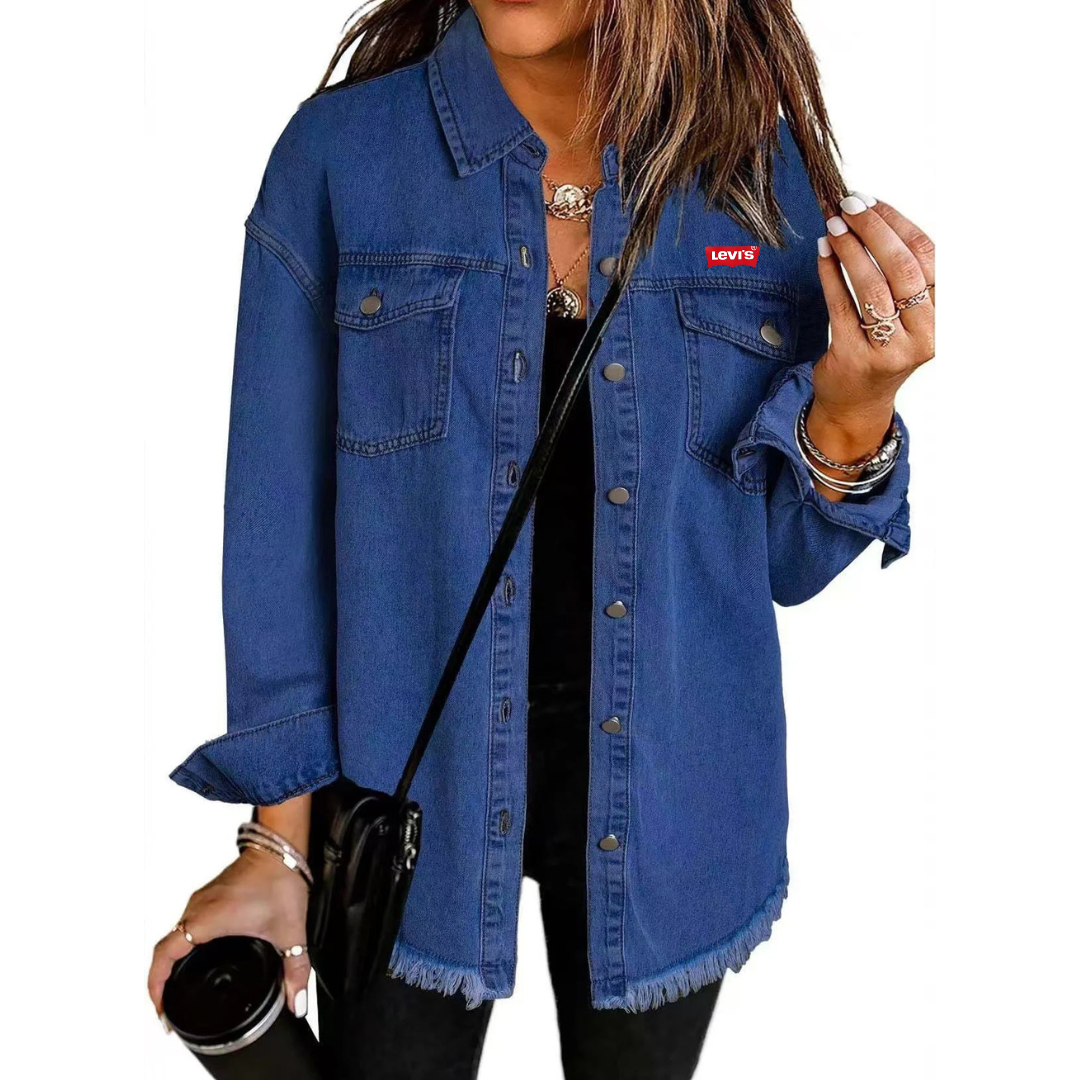 LᎬᏙІᏚ - Giacca in denim leggera dallo stile intramontabile