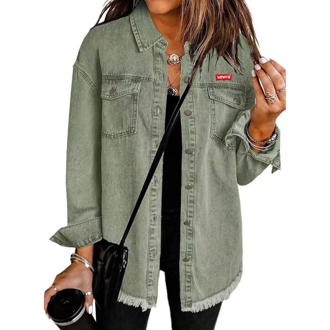 LᎬᏙІᏚ - Giacca in denim leggera dallo stile intramontabile