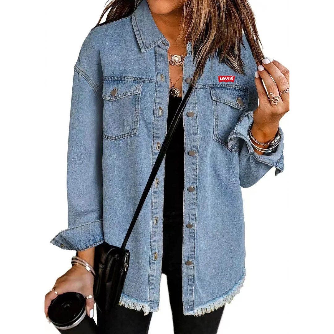 LᎬᏙІᏚ - Giacca in denim leggera dallo stile intramontabile