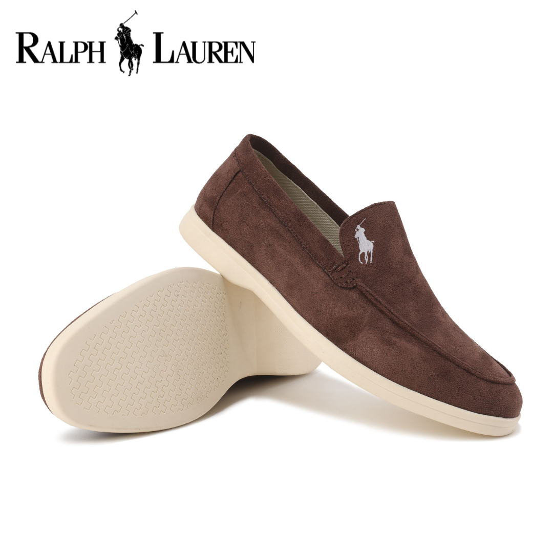 RALPH LAUREN - Elegante mocassini in pelle scamosciata