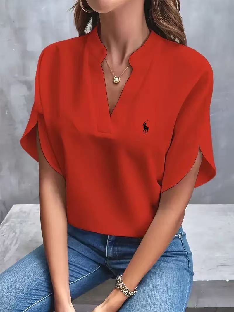RALPH LAUREN - Camicia con collo a V