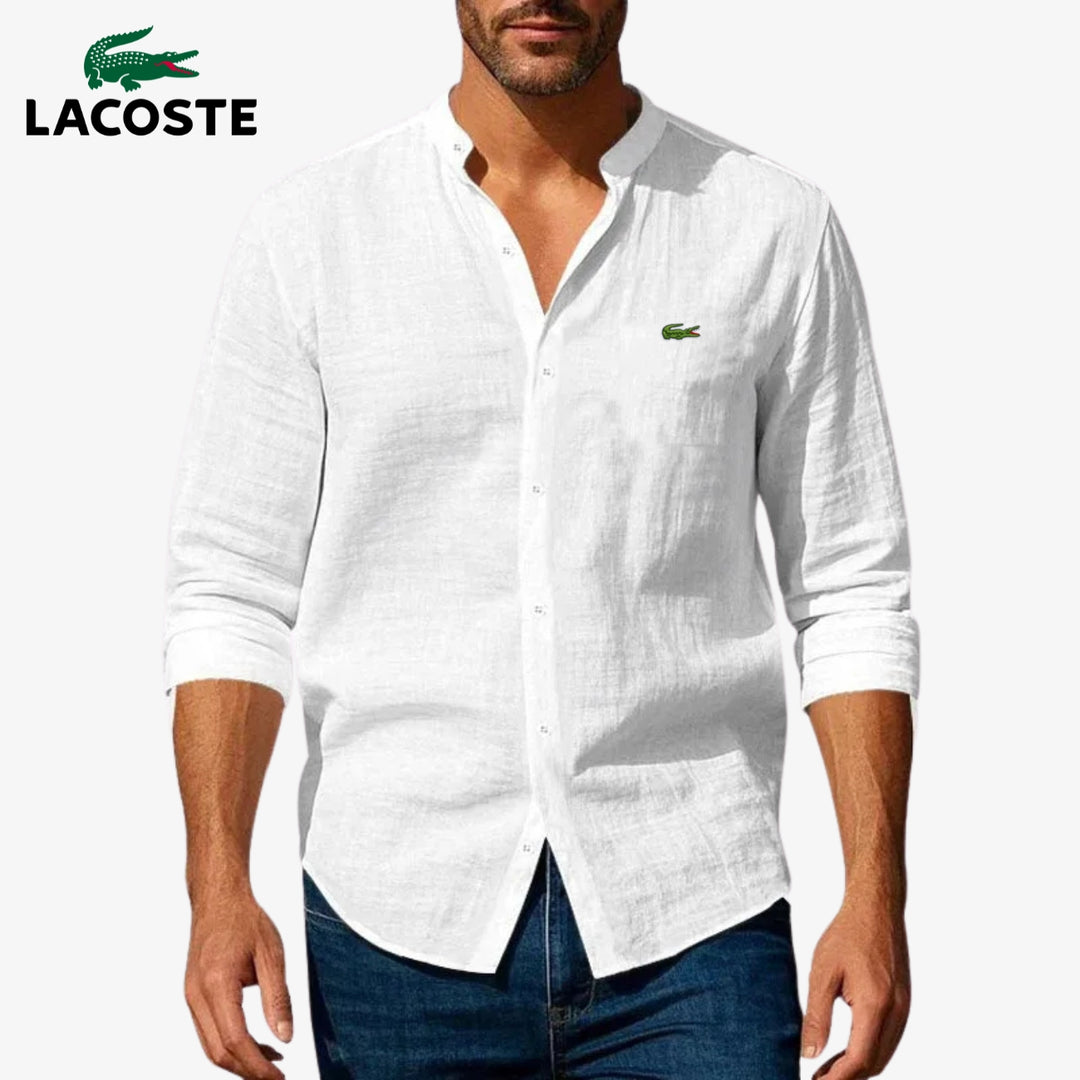 ᏞΑᏟОՏᎢΕ – Camicia elegante con collo rigido