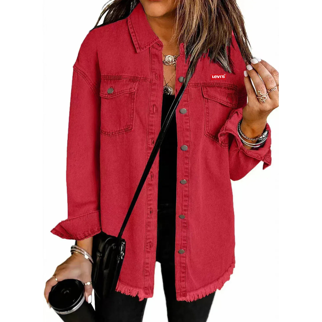 LᎬᏙІᏚ - Giacca in denim leggera dallo stile intramontabile