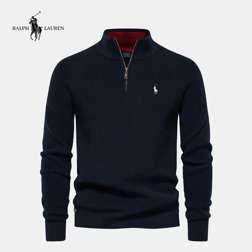 ᏒᎪᏞᏢᎻ ᏞᎪՍᏒЕΝ - Maglione con mezza zip:
