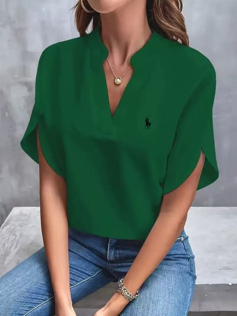 RALPH LAUREN - Camicia con collo a V