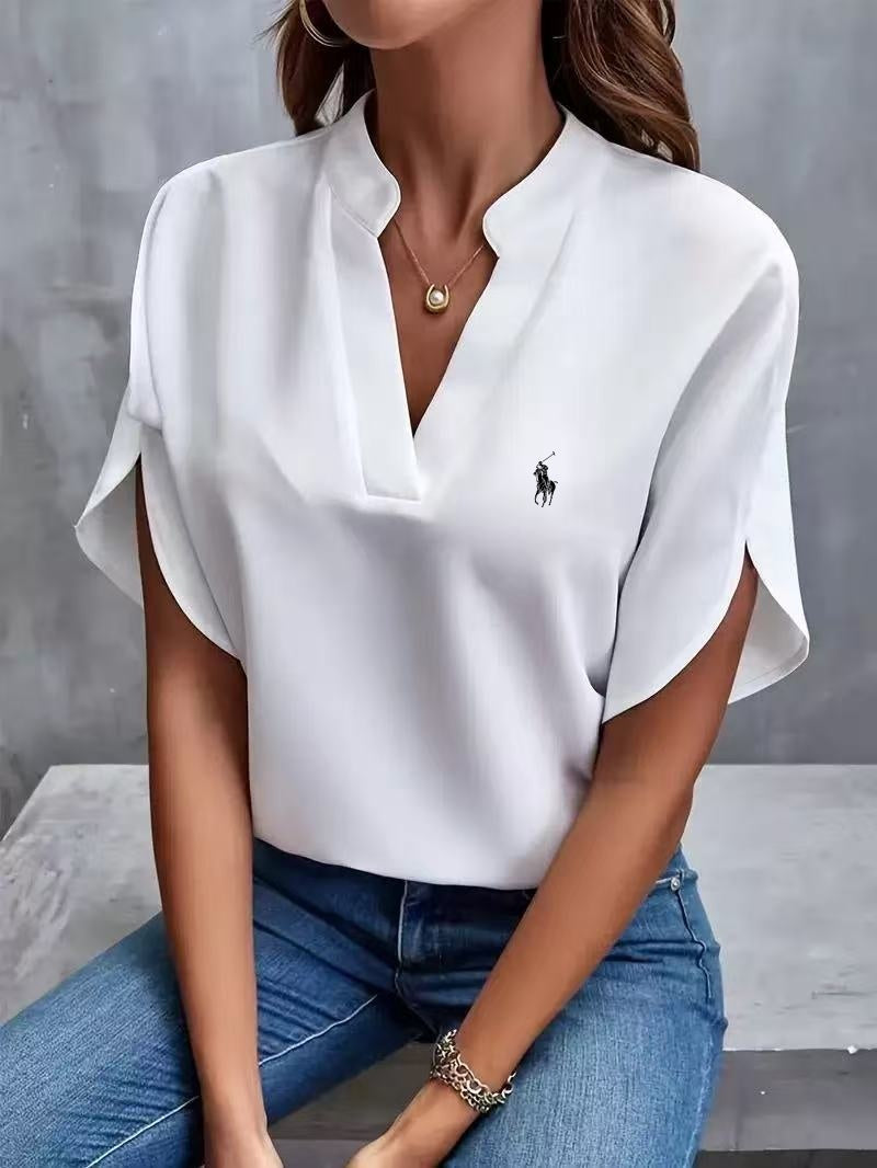 RALPH LAUREN - Camicia con collo a V