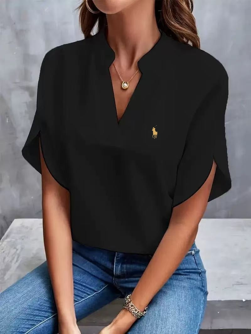 RALPH LAUREN - Camicia con collo a V