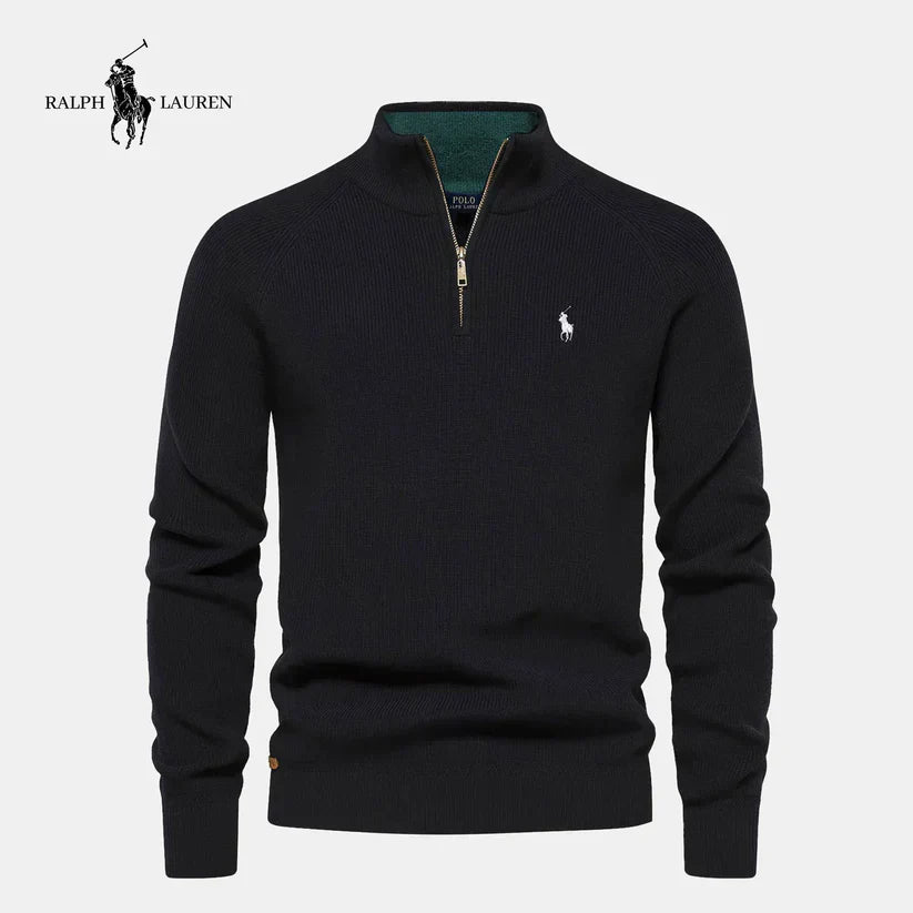 ᏒᎪᏞᏢᎻ ᏞᎪՍᏒЕΝ - Maglione con mezza zip: