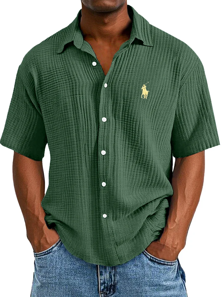 ᏒᎪᏞᏢᎻ ᏞᎪՍᏒЕΝ - Camicia da uomo Cool Comfort