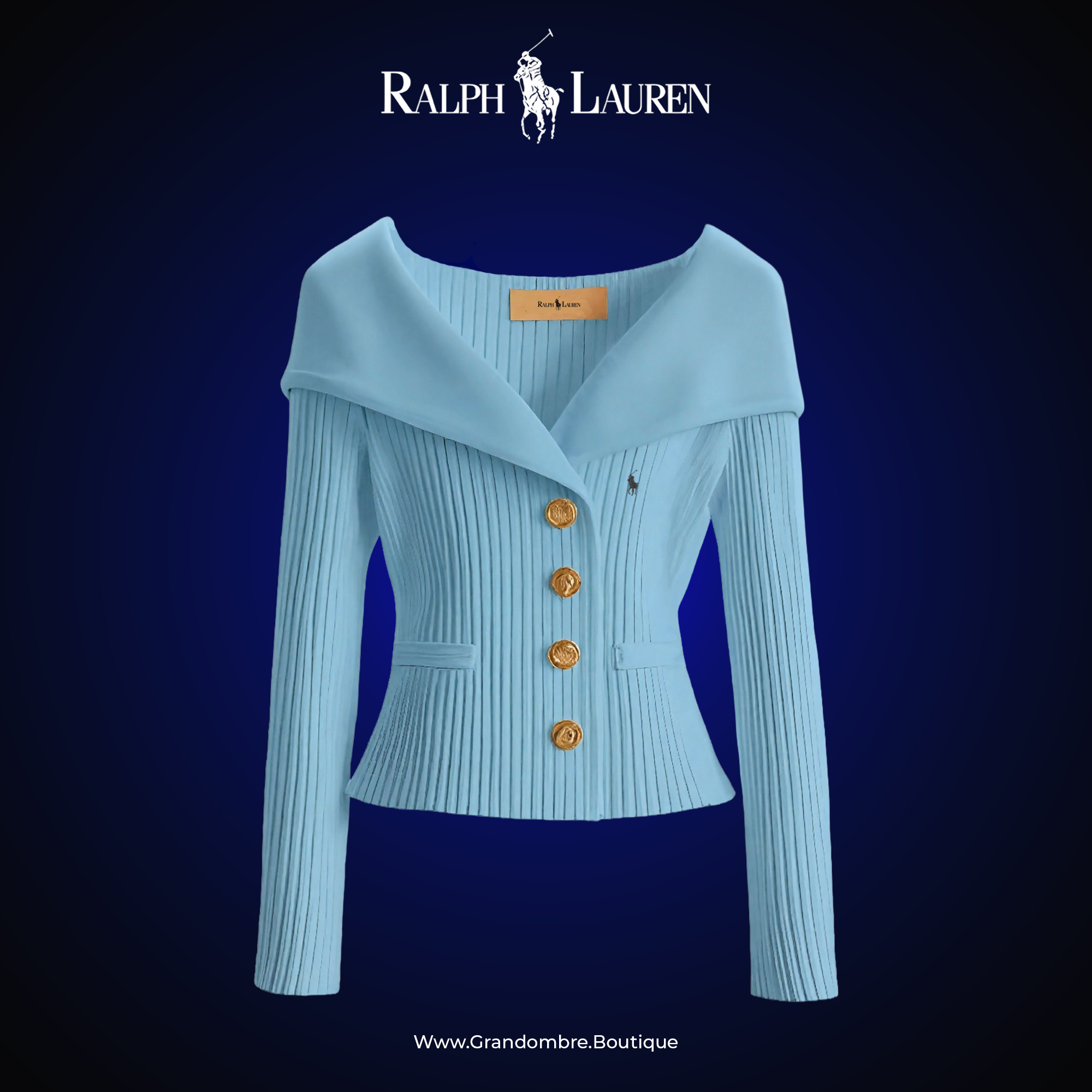 ᏒᎪᏞᏢᎻ ᏞᎪՍᏒЕΝ - Cardigan “Polo Chic” da donna